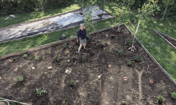 Jo Haywood in garden