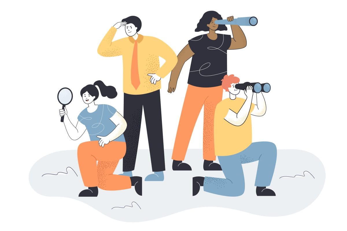 <a href="https://www.freepik.com/free-vector/business-team-looking-new-people-allegory-searching-ideas-staff-woman-with-magnifier-man-with-spyglass-flat-illustration_16368963.htm#page=3&query=identify%20purpose&position=22&from_view=search&track=ais">Image by pch.vector</a> on Freepik